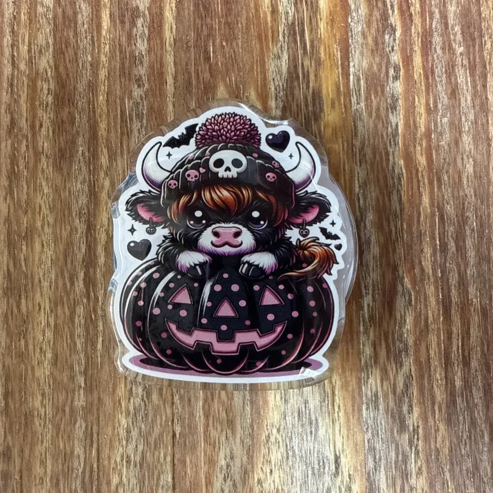 Magnetic Halloween Cow Pop Up Phone Grip